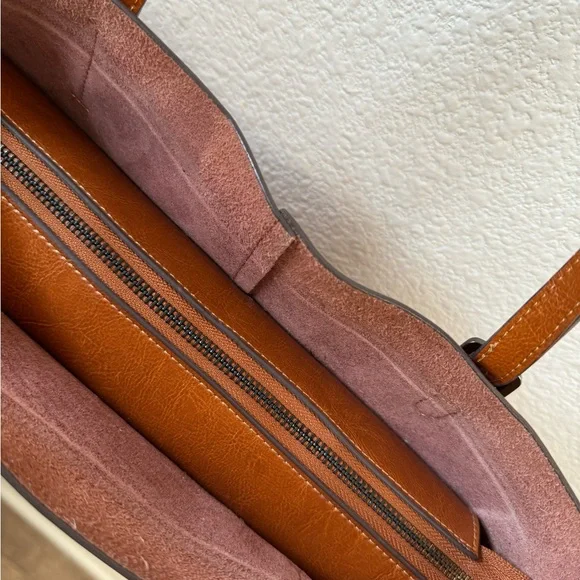 Kattee Genuine Leather Shoulder Bag Work Laptop Tote Adjustable Handbag - Picture 7 of 12